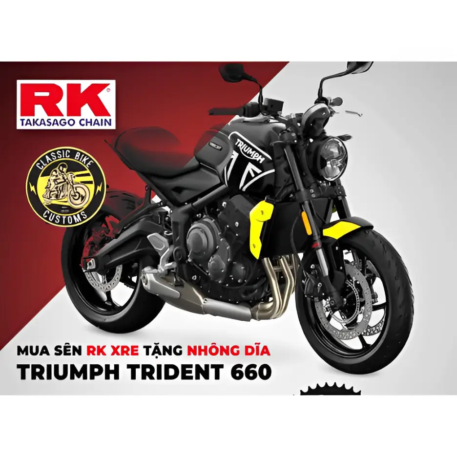 RK - Nhông Dĩa RK cho Trident 660